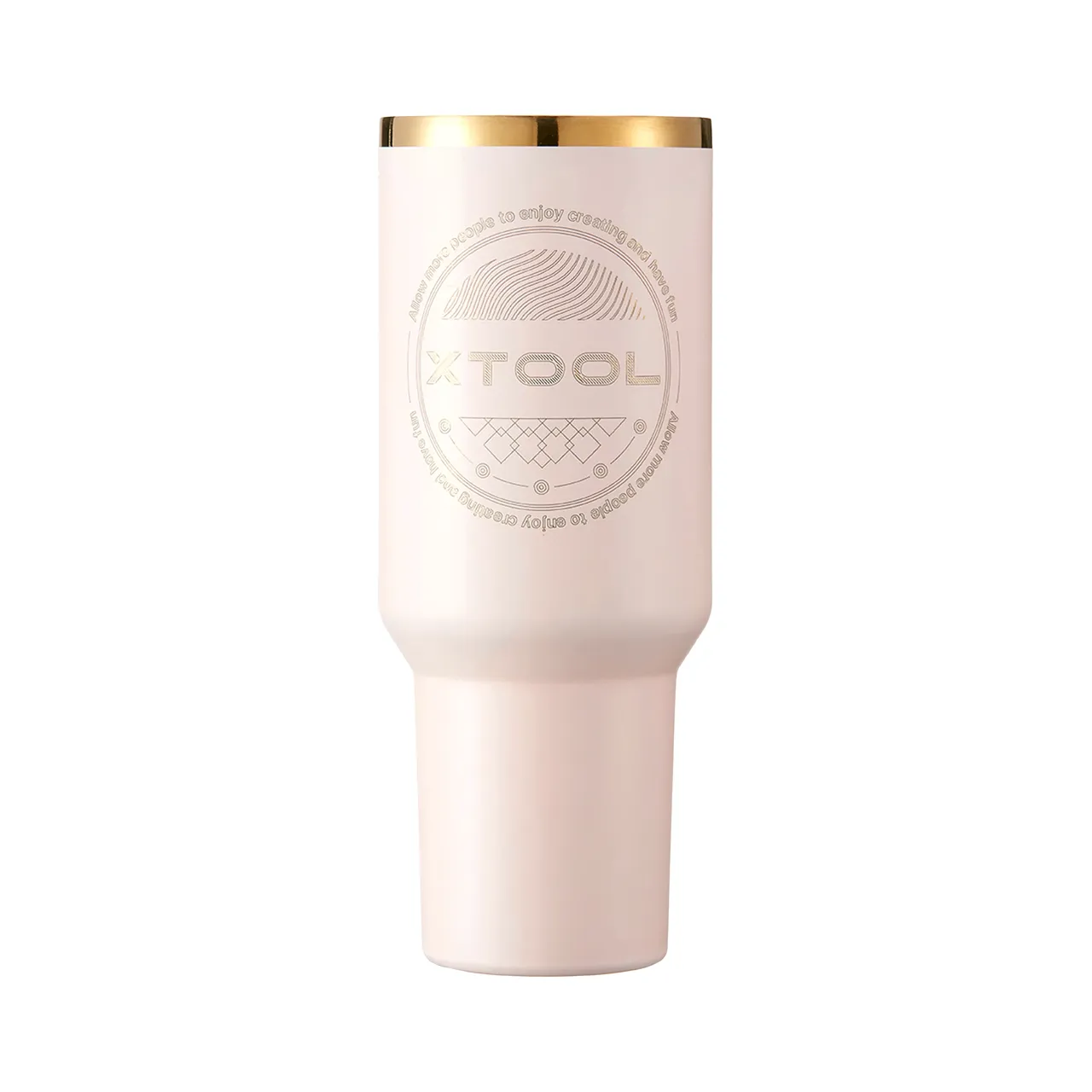 40oz(1183ml) Pink to Gold Tumbler with Removable Handle test grid