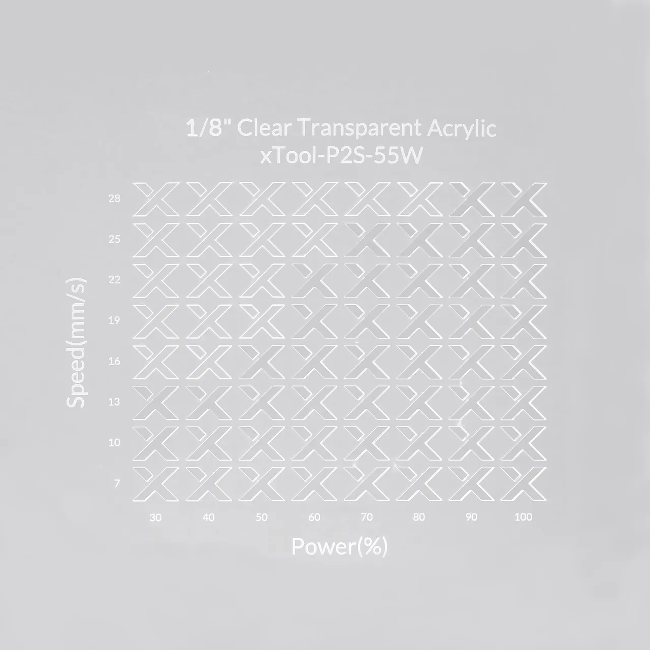 1/8"(3mm) Clear Transparent Acrylic test grid
