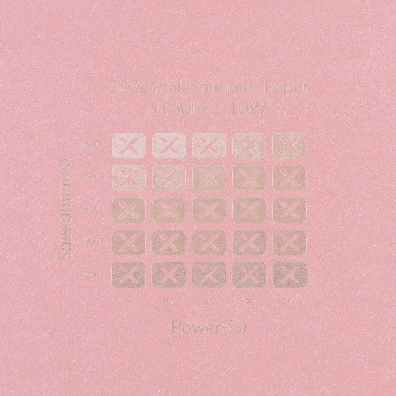 Pink Shimmer Paper-7oz(250g) test grid