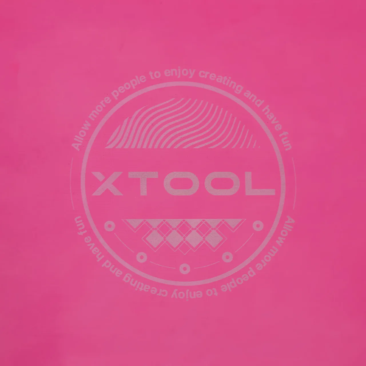 Pink Anodized Aluminum Bone Dog Tag test grid