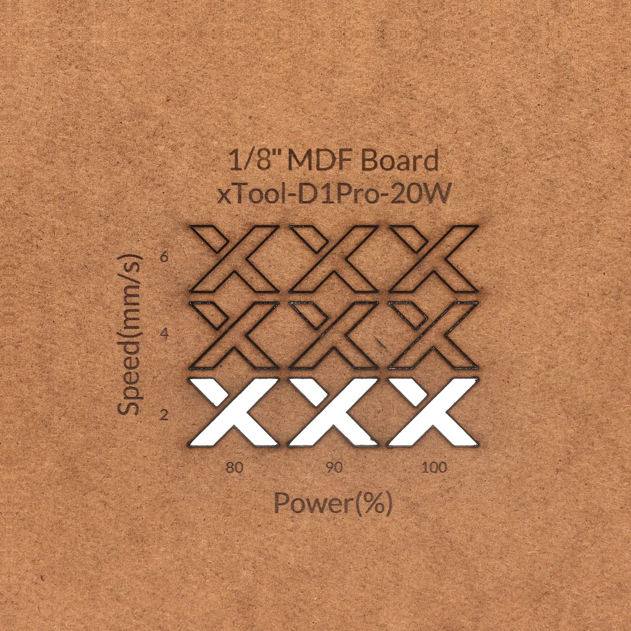 1/8"(3mm) MDF Board test grid