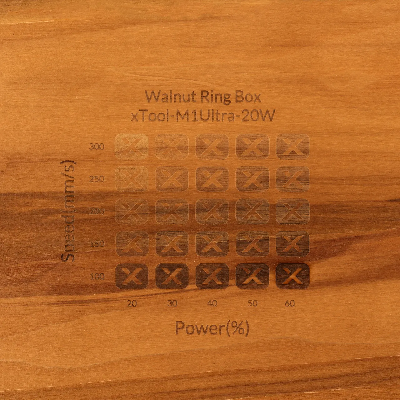 Walnut Wooden Business Card Holder test grid