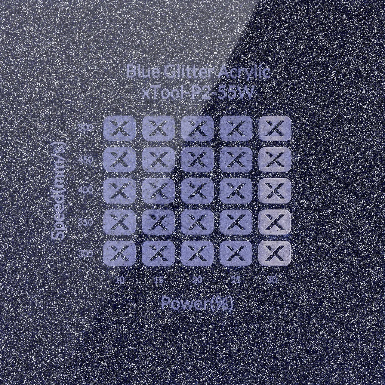 1/8"(3mm) Blue Glitter Acrylic