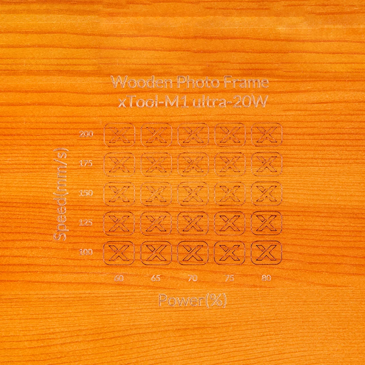 Wooden Photo Frame test grid