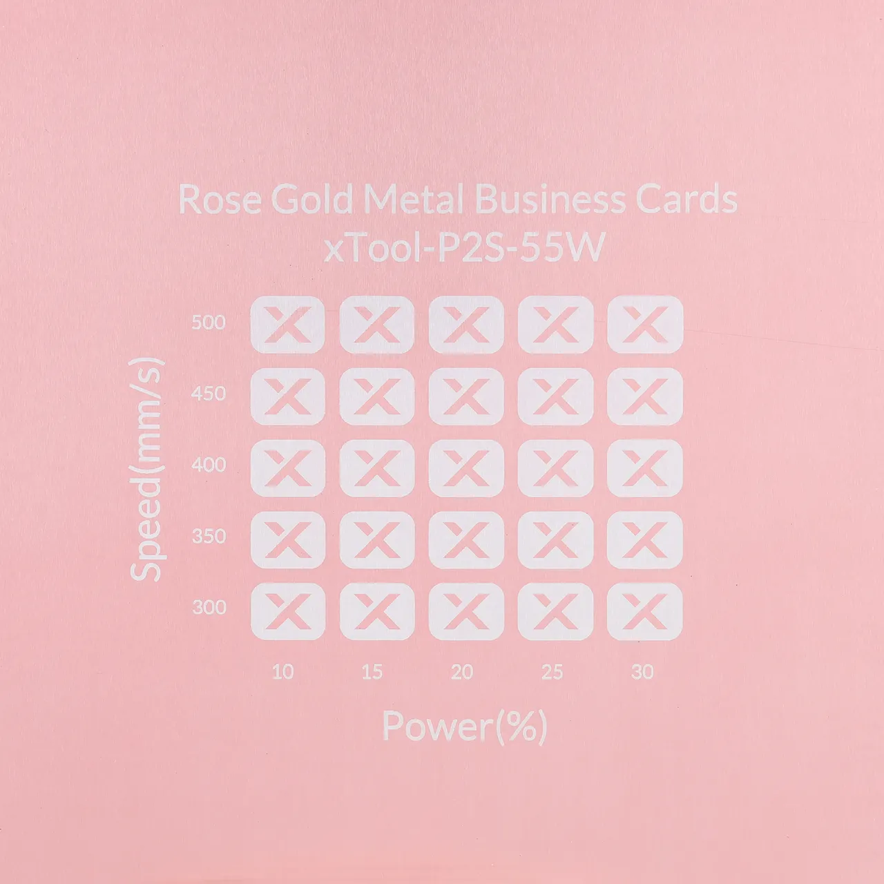 1/64"(0.2mm) Rose Gold Coated Aluminum Alloy test grid