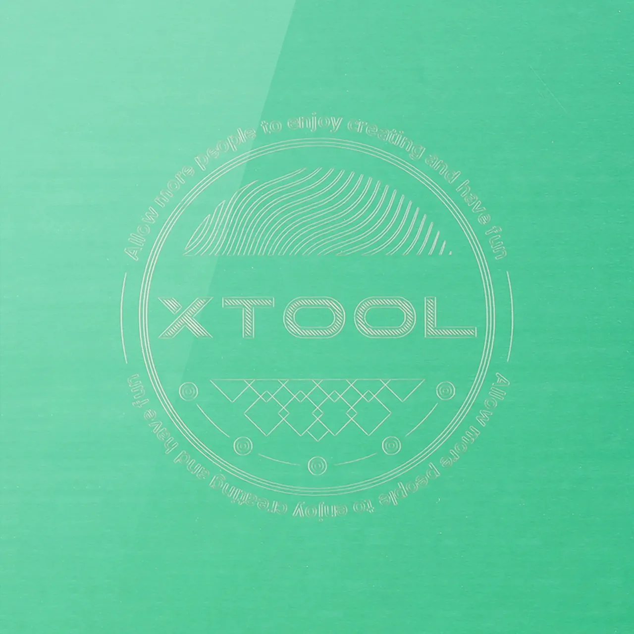 Green Metal Business Card test grid