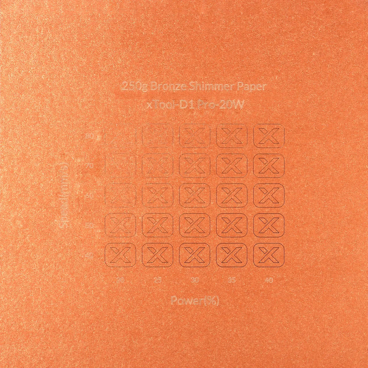 Bronze Shimmer Paper-7oz(250g) test grid