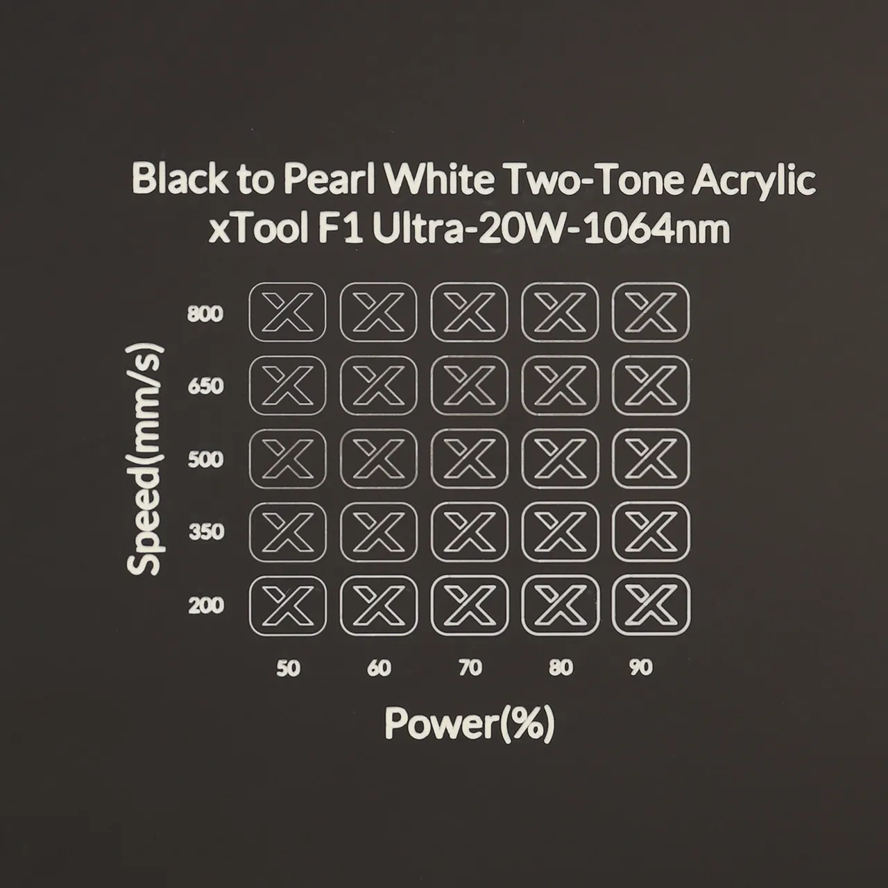 1/8"(3mm) Black to Pearl White Two-Tone Acrylic