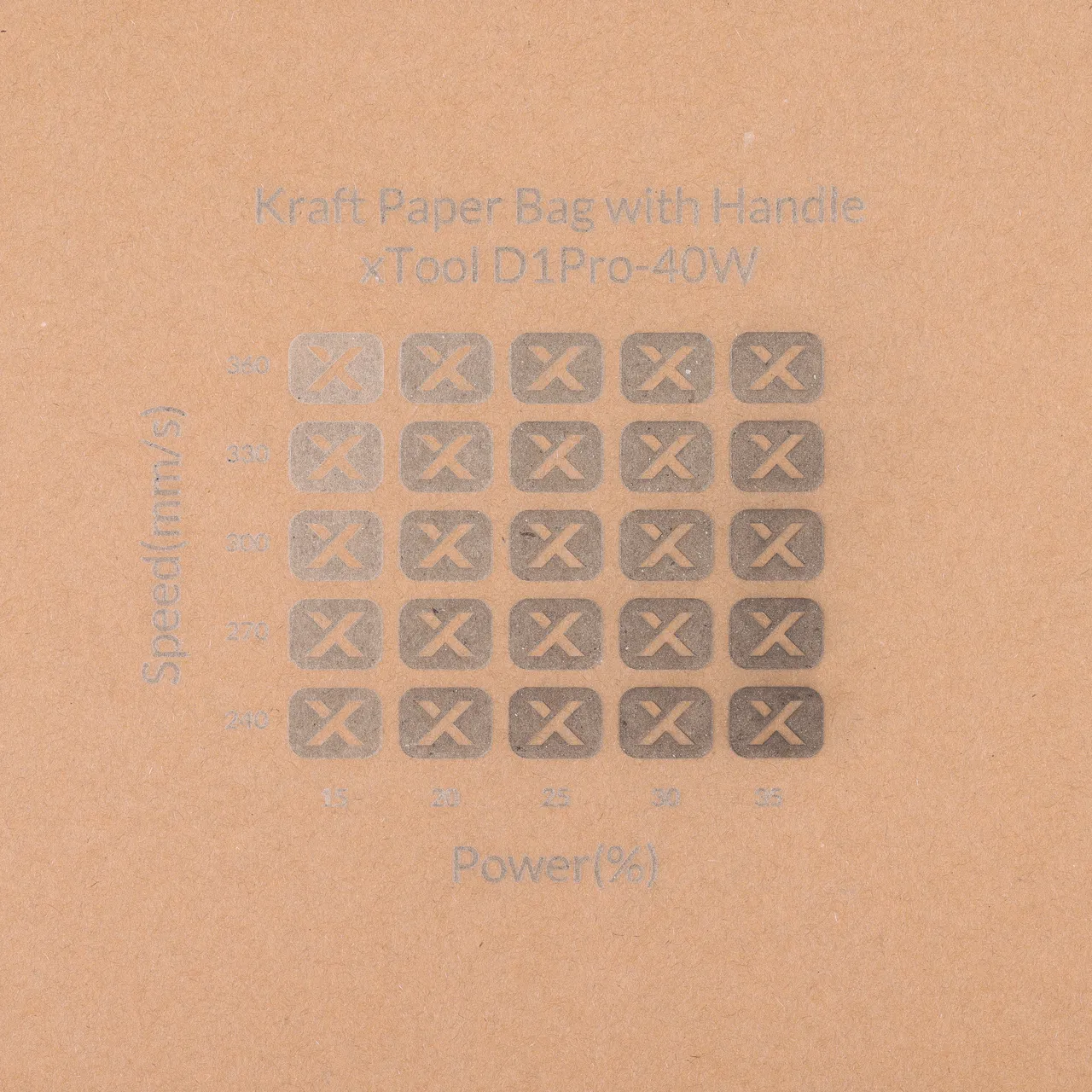 Kraft Paper-7oz(250g) test grid