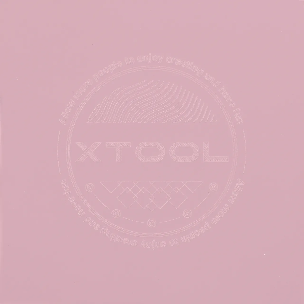 1/8"(3mm) Frosted Pink Acrylic test grid