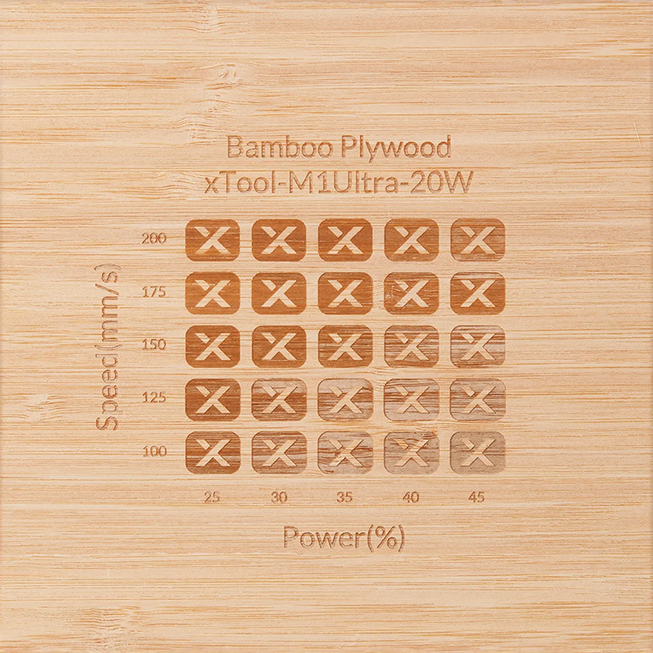 1/8"(3mm) Bamboo Plywood test grid