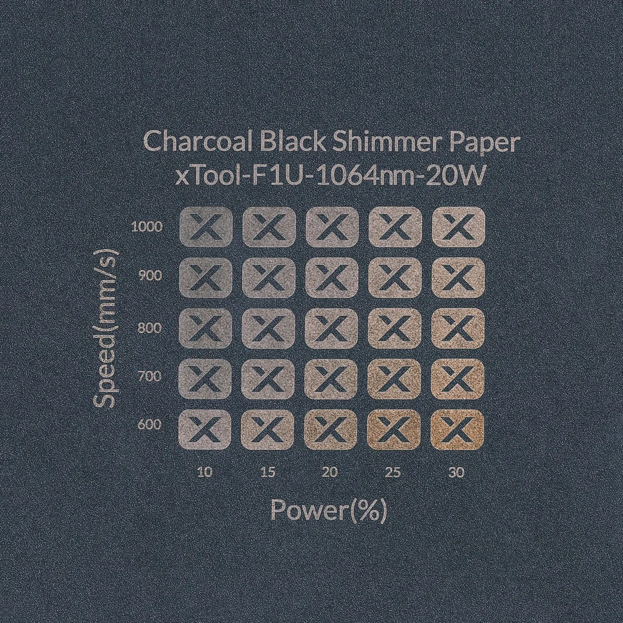 Charcoal Black Shimmer Paper-7oz(250g) test grid