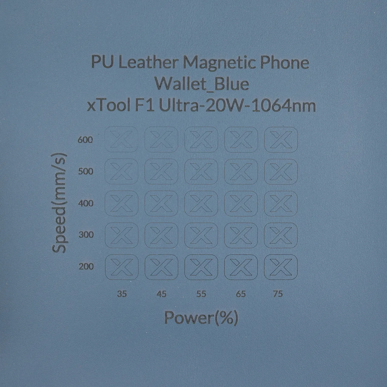 Blue PU Leather Magnetic Phone Wallet