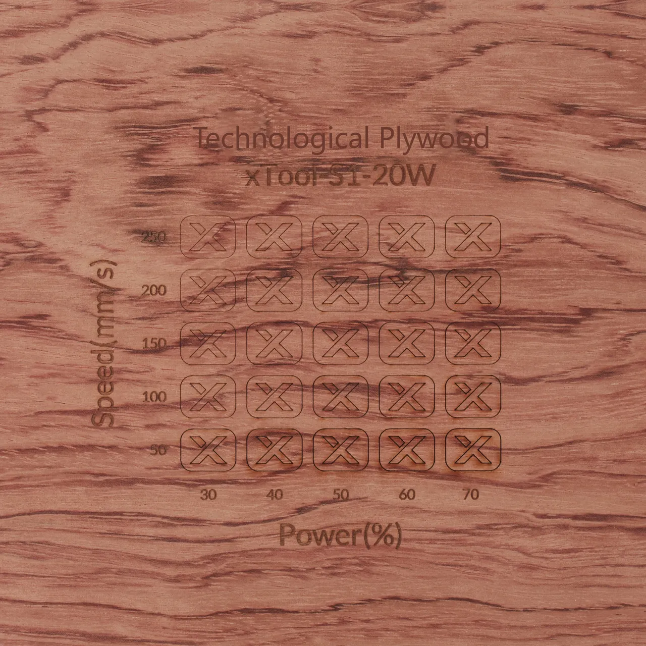 1/8"(3mm) Technological Plywood test grid