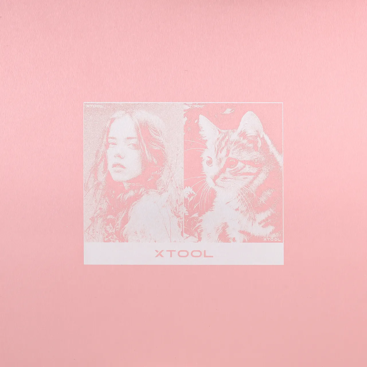 Rose Gold Metal Business Cards test grid