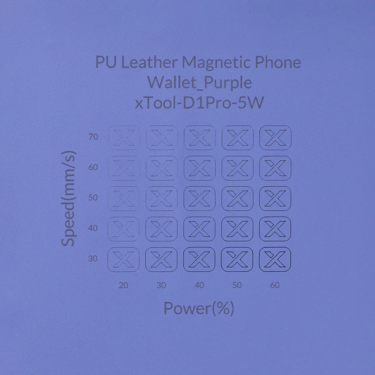 Purple PU Leather Magnetic Phone Wallet test grid