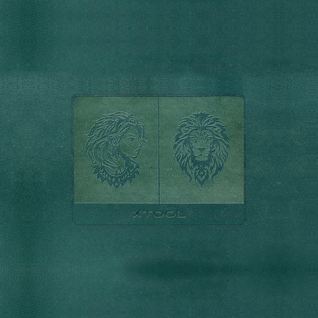 Green PU Leather test grid