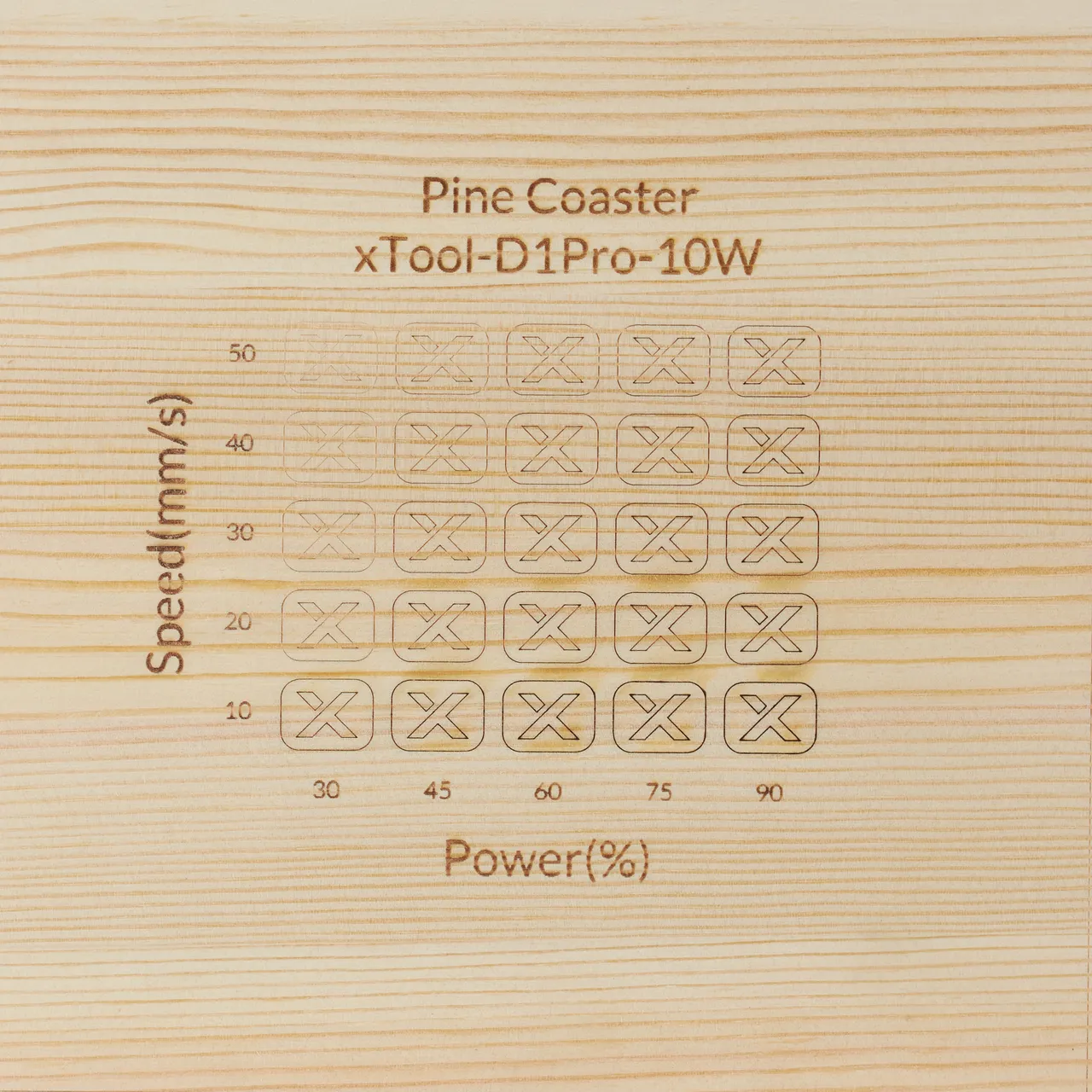 Pine Ponderosa Coaster test grid