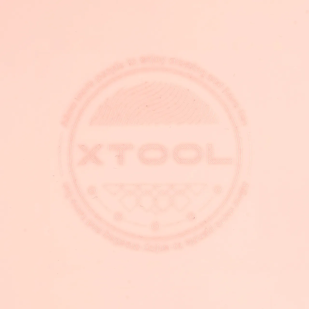 1/8"(3mm) Blush Pink Acrylic test grid