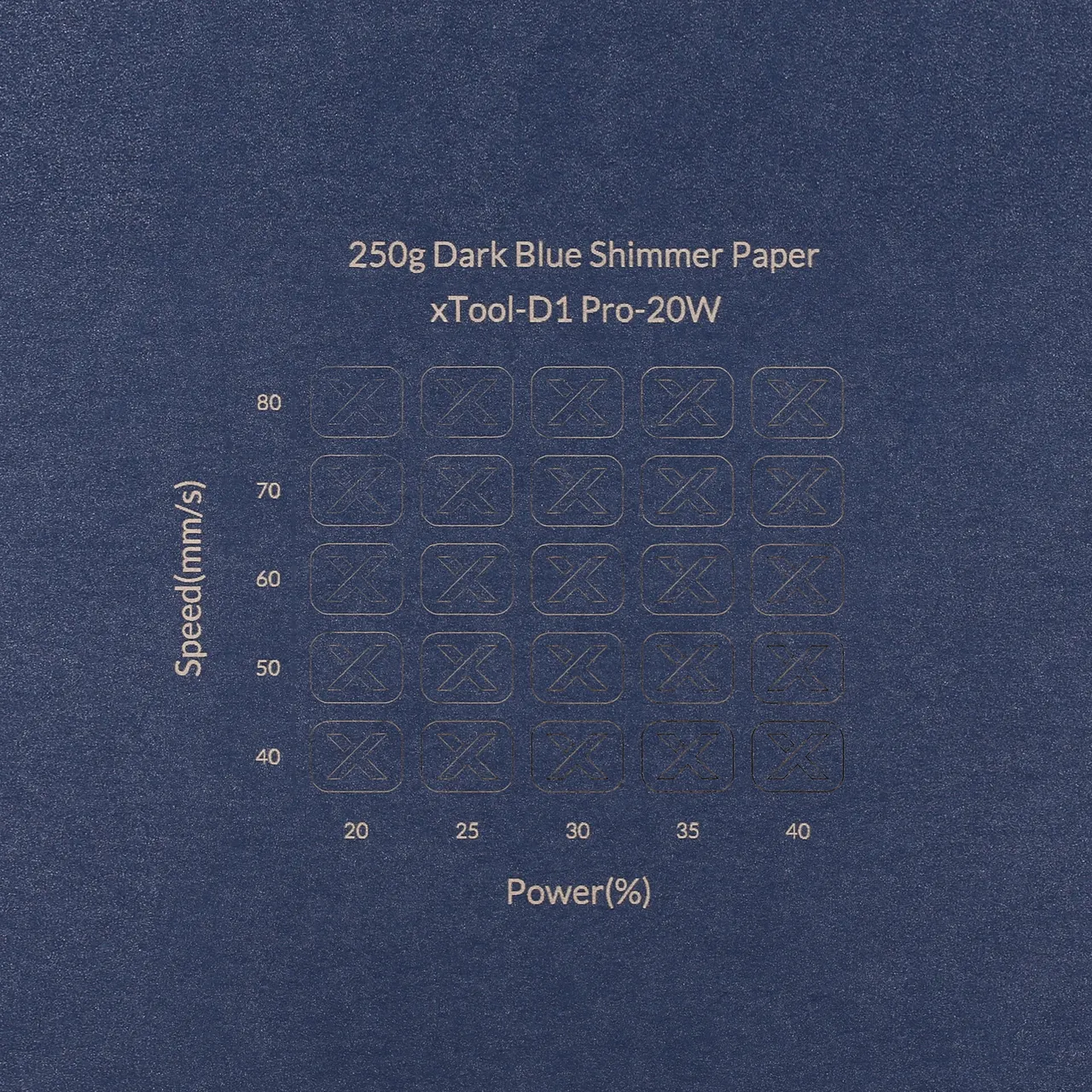 Dark Blue Shimmer Paper-7oz(250g) test grid