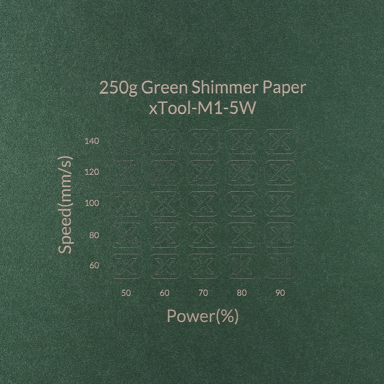 Green Shimmer Paper-7oz(250g) test grid