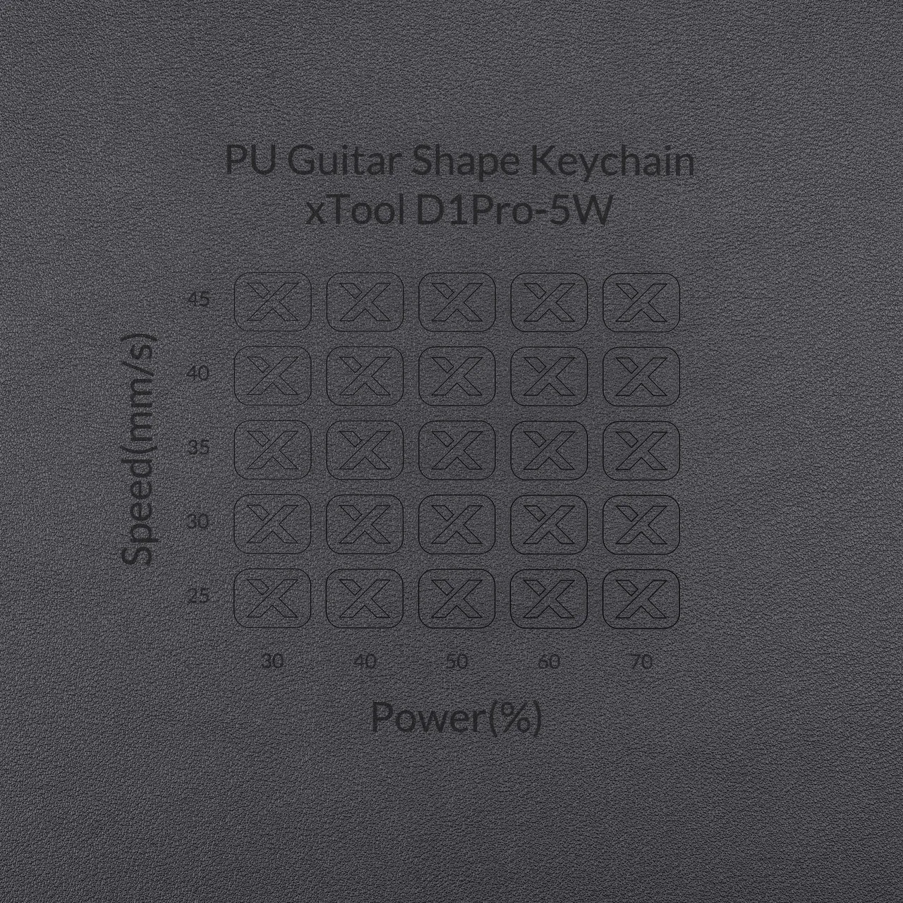 Black Nappa PU Leather test grid