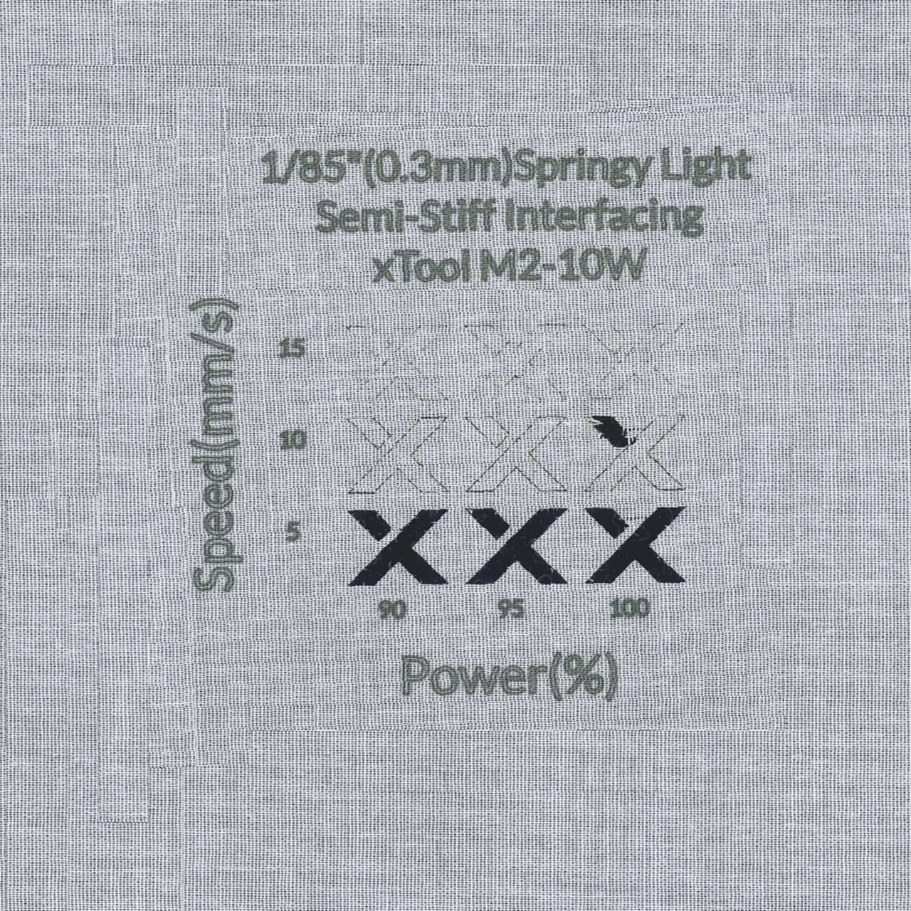 1/85"(0.3mm)Springy Light Semi-Stiff Interfacing