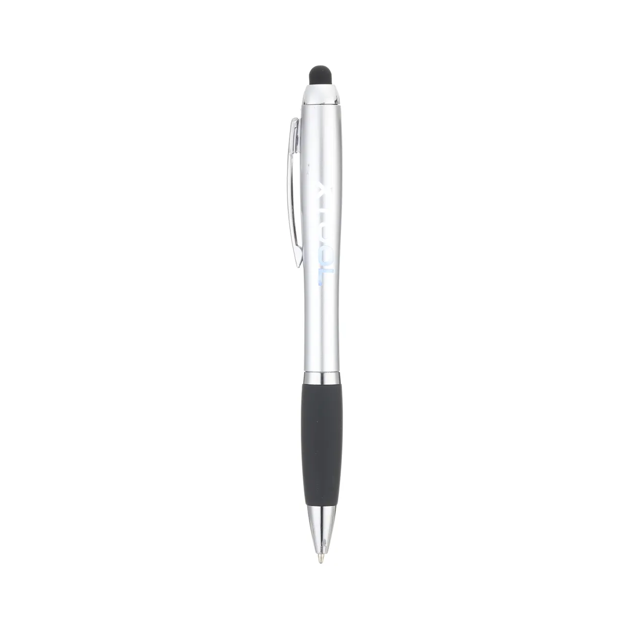 Silver Stylus Ballpoint Pens With LED Light test grid