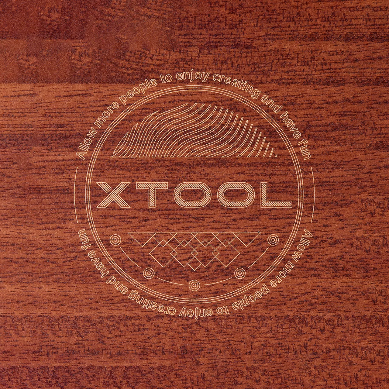 1/8"(3mm) Faux Rosewood MDF Board test grid