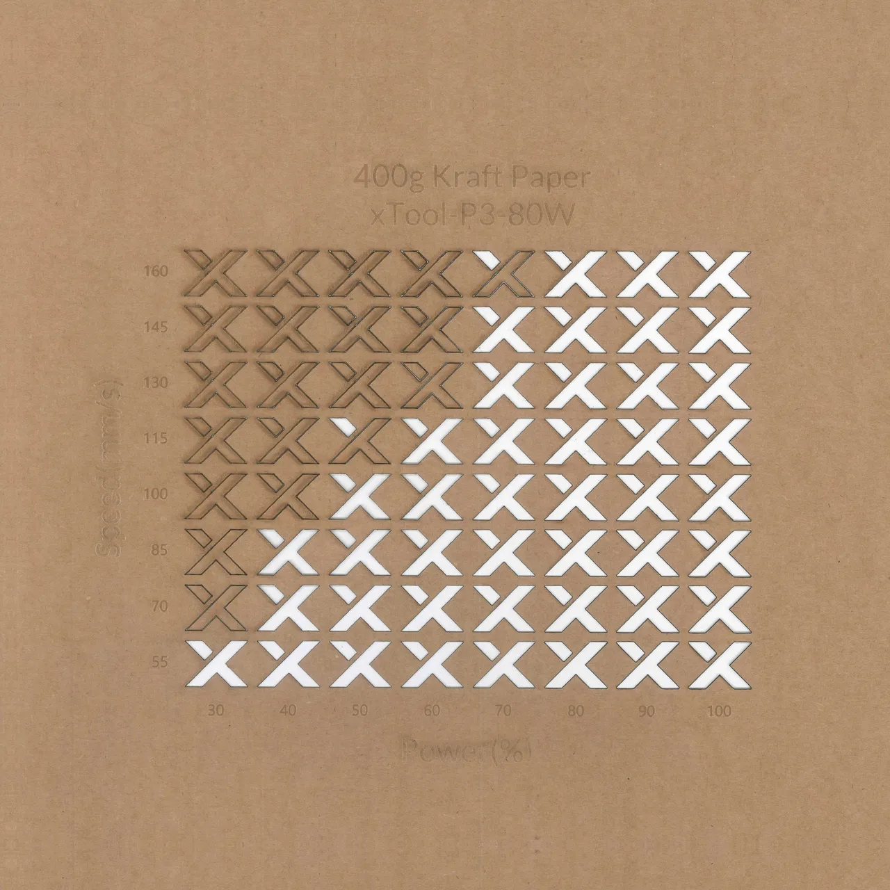 Kraft Paper-12oz(400g) test grid