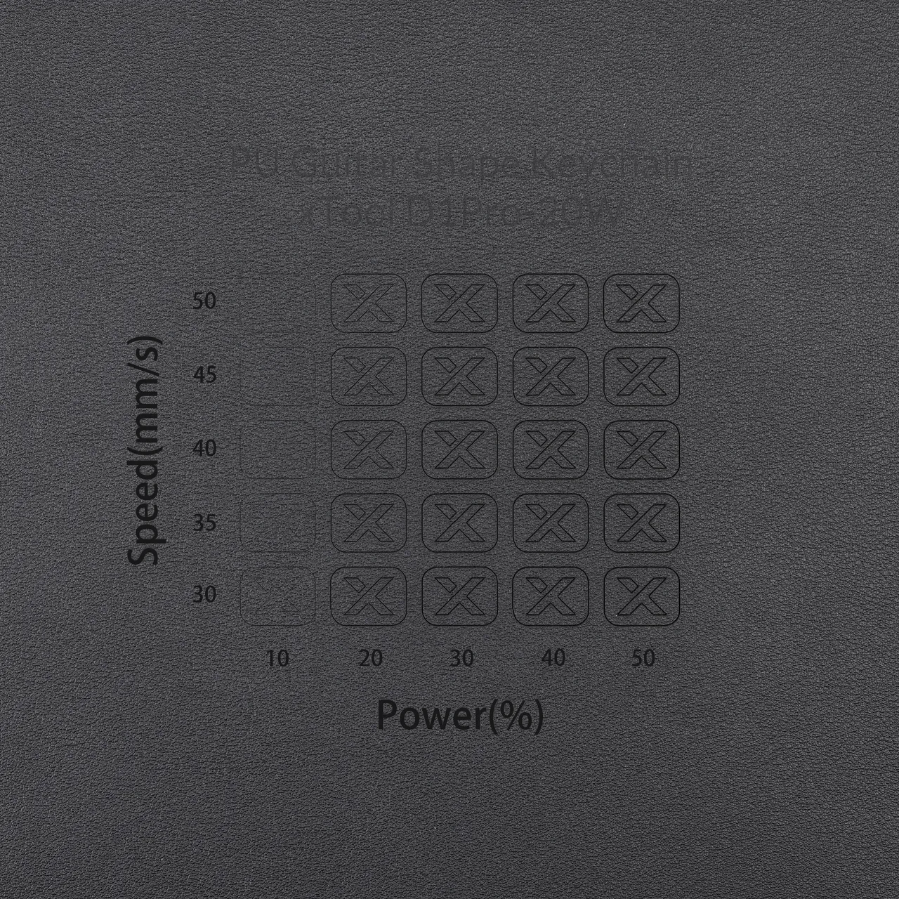 Black Nappa PU Leather test grid