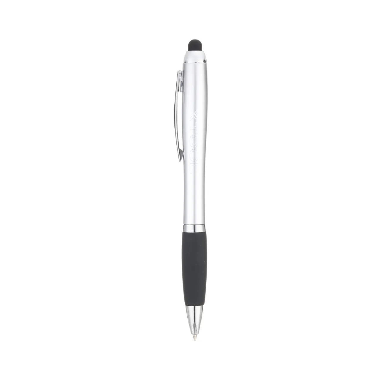 Silver Stylus Ballpoint Pens With LED Light