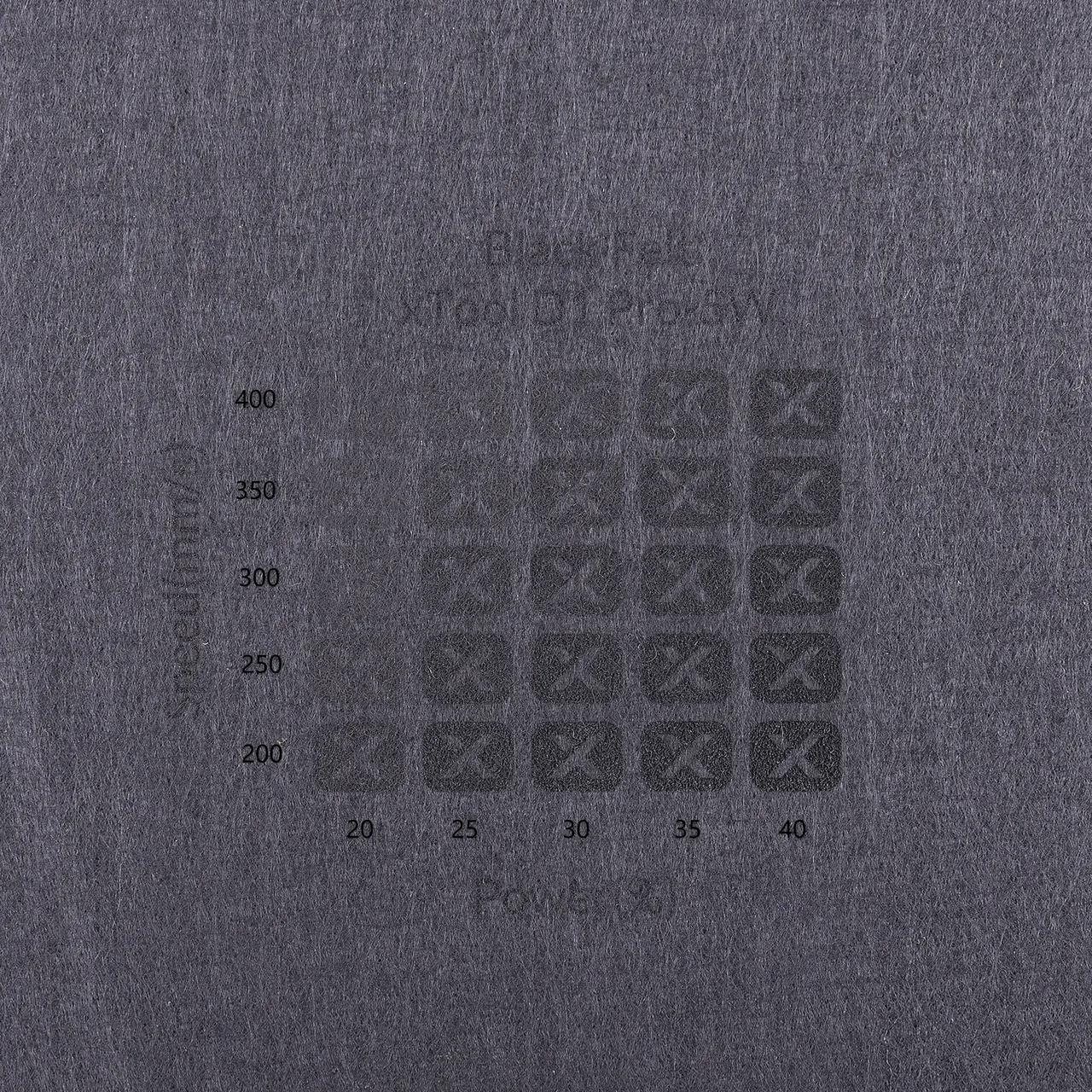 1/8"(3mm) Black Felt test grid