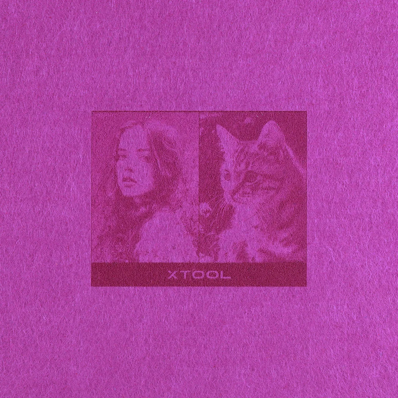 3/64"(1mm) Light Purple Felt test grid