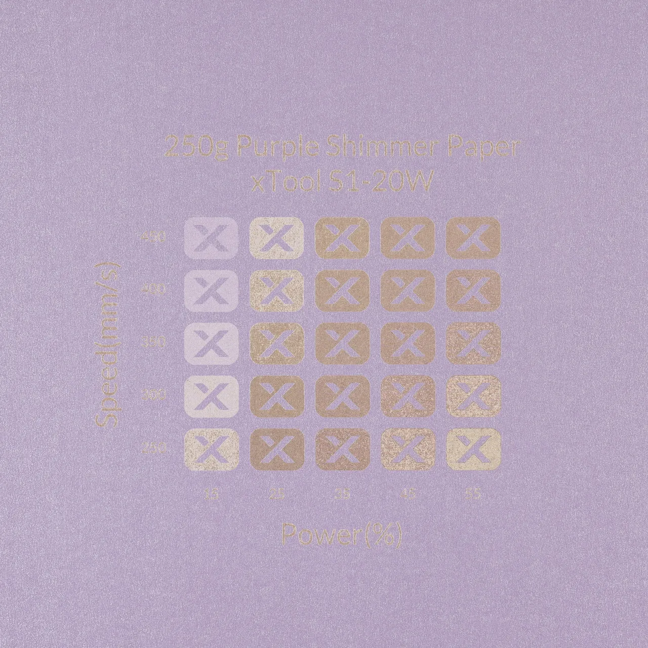 Purple Shimmer Paper-7oz(250g) test grid