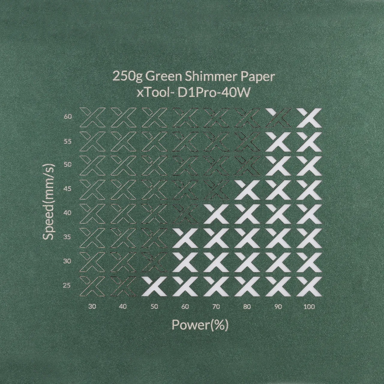 Green Shimmer Paper-7oz(250g) test grid