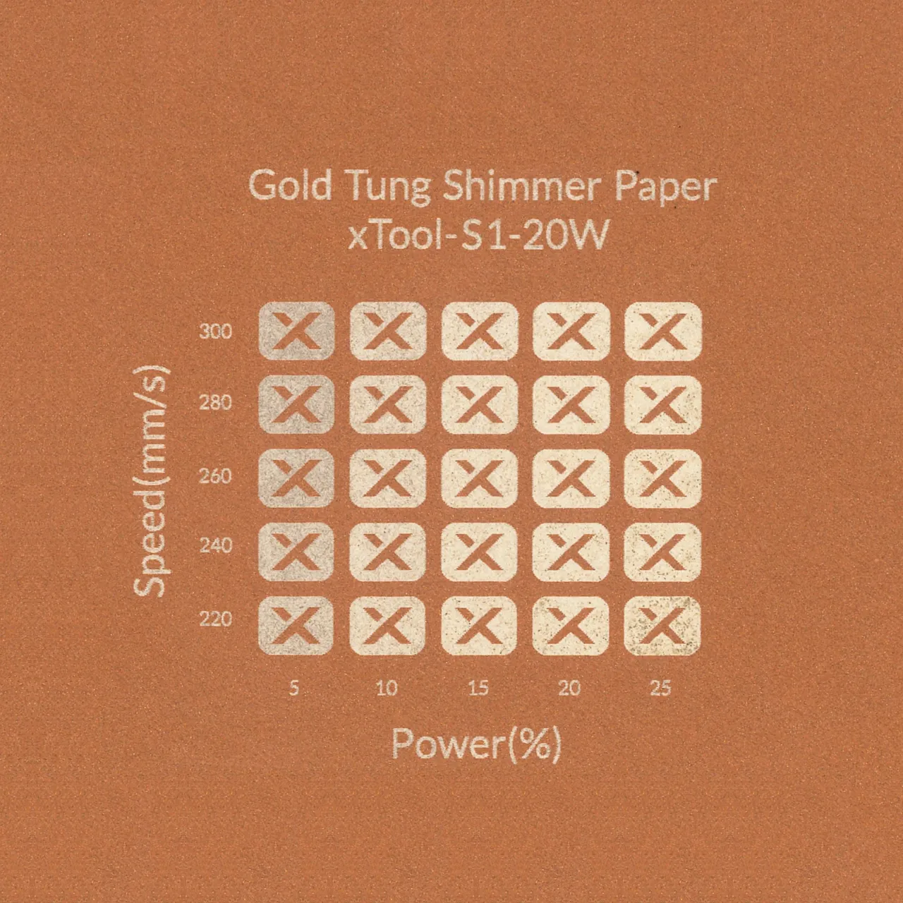 Gold Tung Gift Card Envelope test grid
