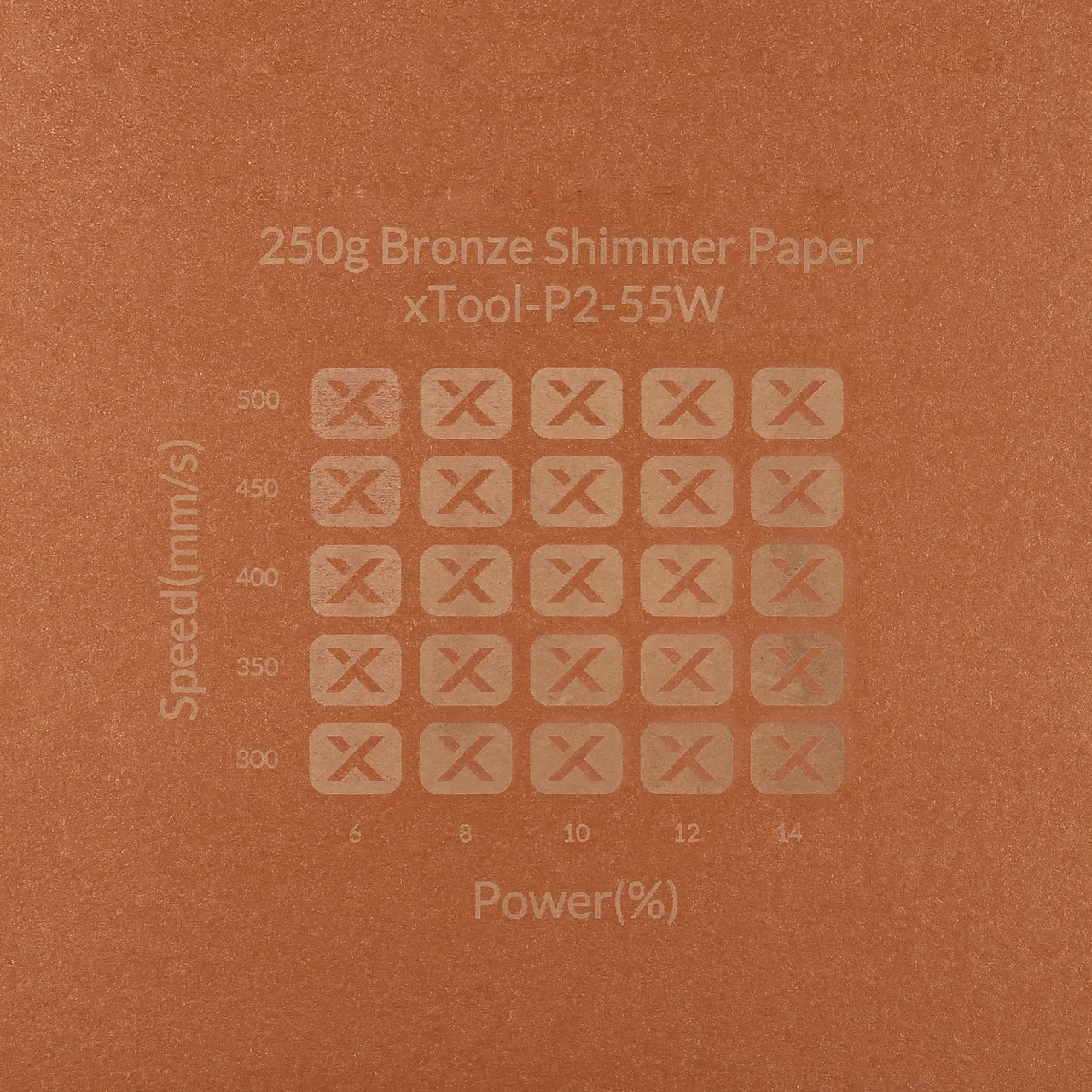 Bronze Shimmer Paper-7oz(250g) test grid