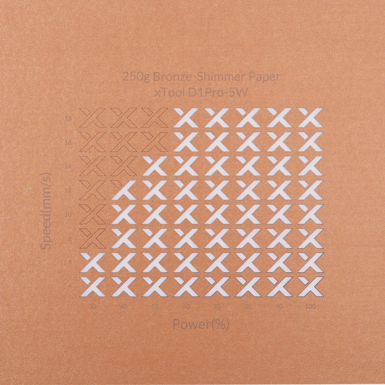 Bronze Shimmer Paper-7oz(250g) test grid