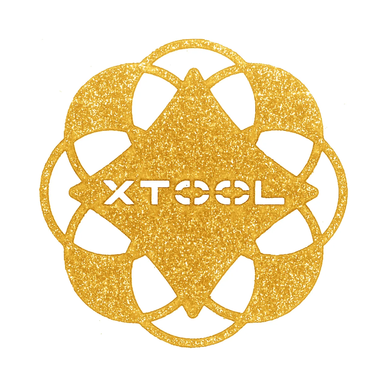 Gold Glitter Cardstock-7oz(250g) test grid