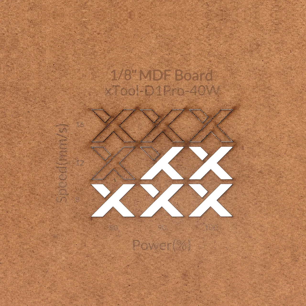 1/8"(3mm) MDF Board test grid