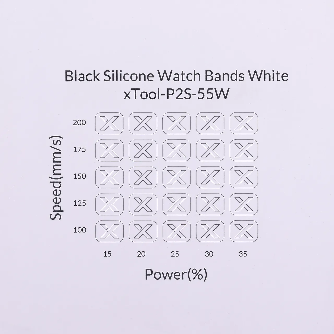White to Black Silicone test grid