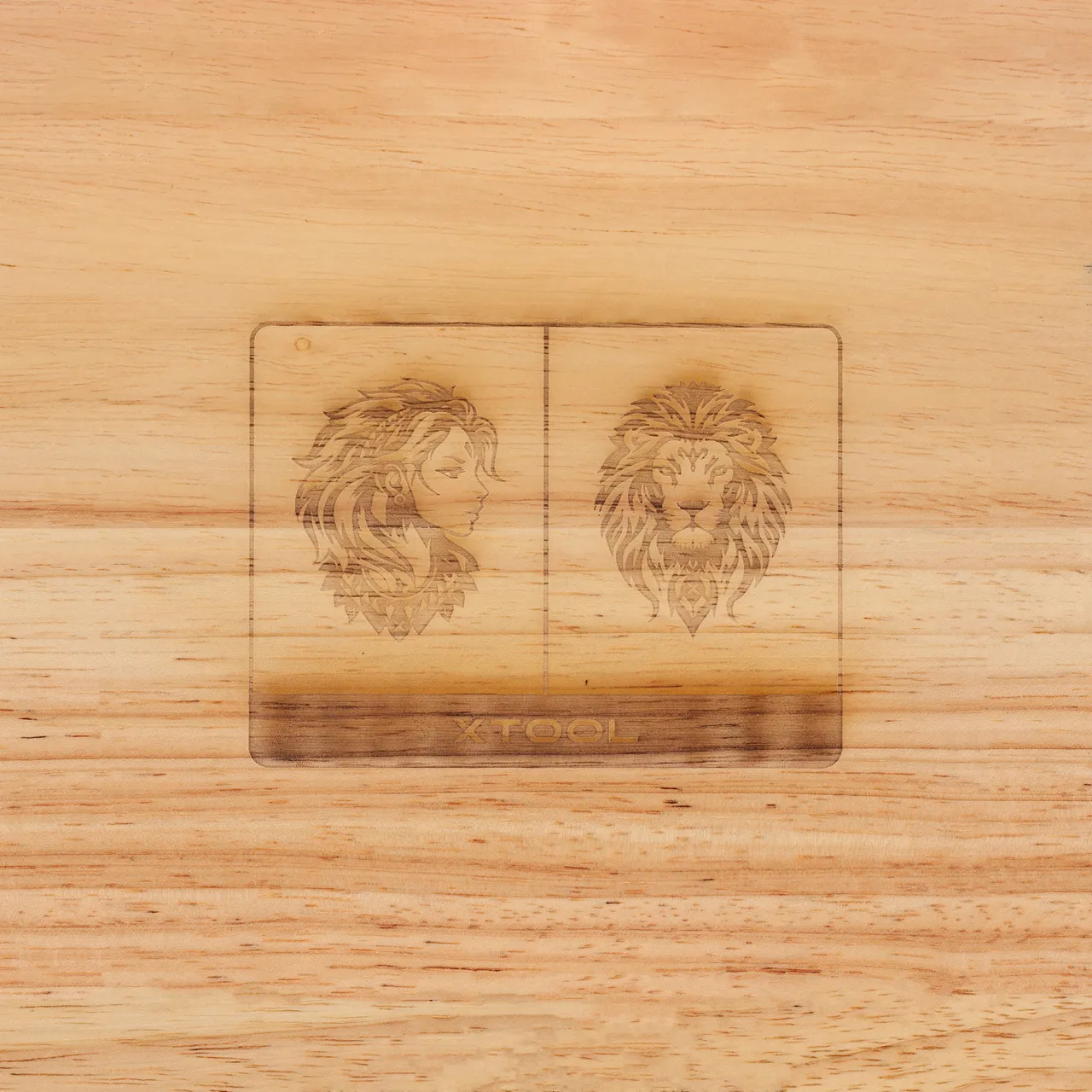 White Marble and Wood Cutting Board test grid