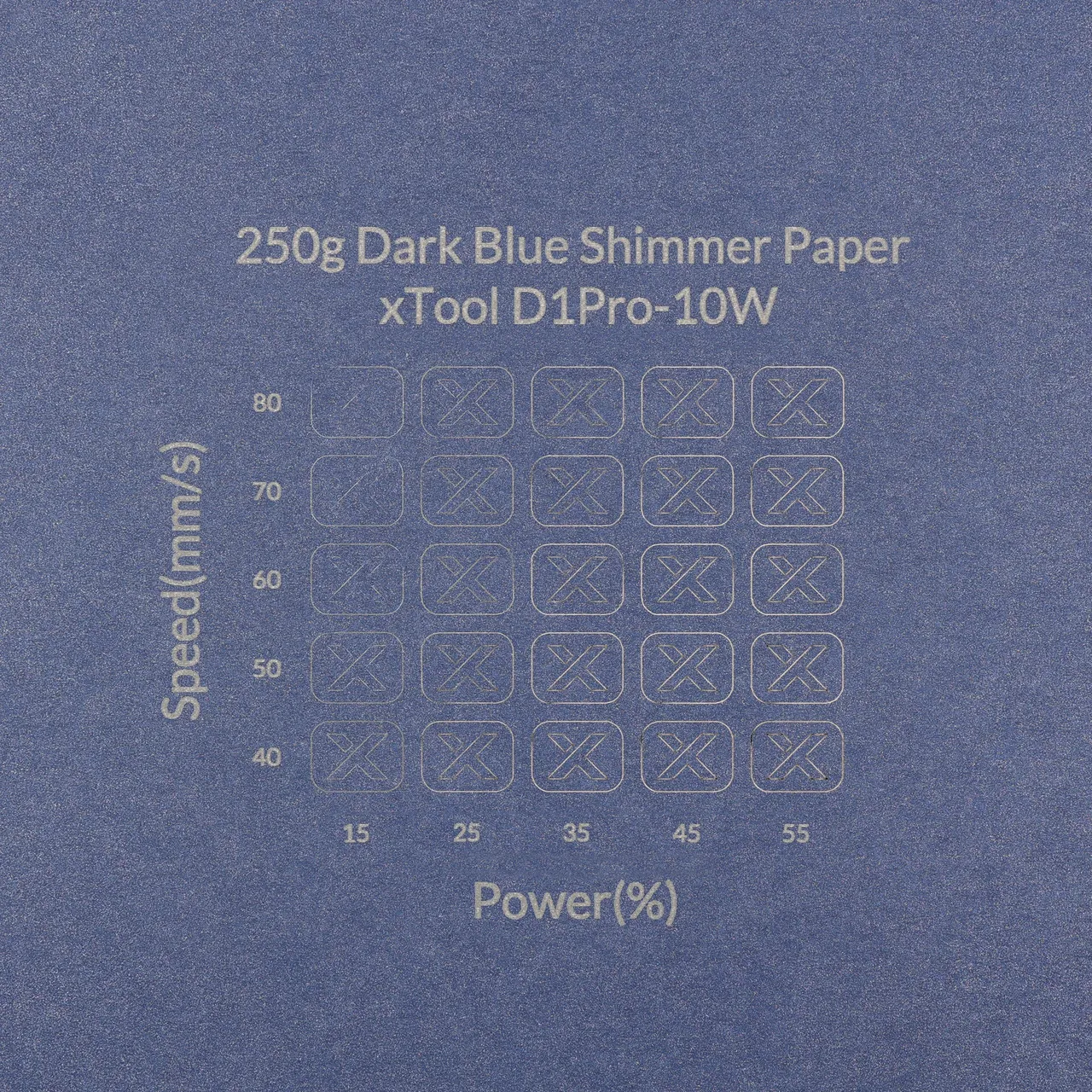 Dark Blue Shimmer Paper-7oz(250g) test grid