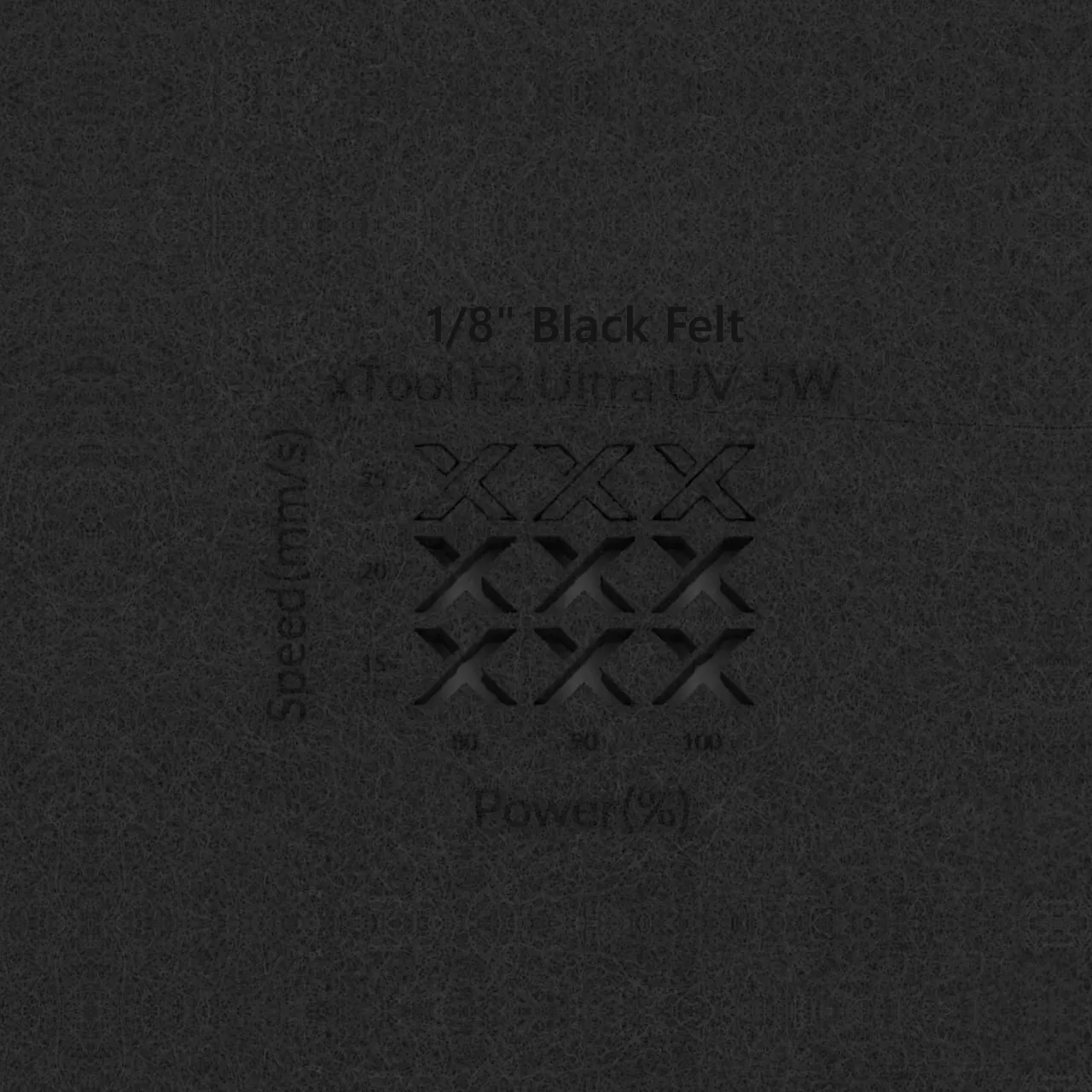 1/8"(3mm) Black Felt test grid