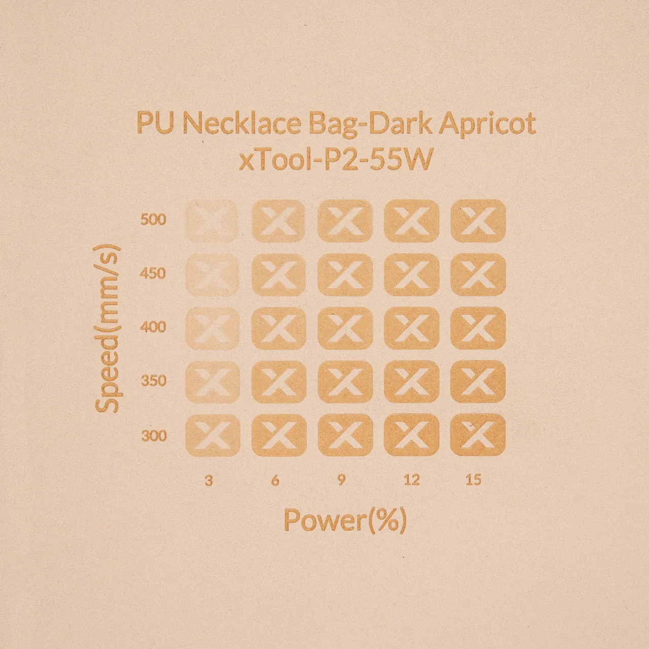 Apricot Microfiber PU Leather test grid