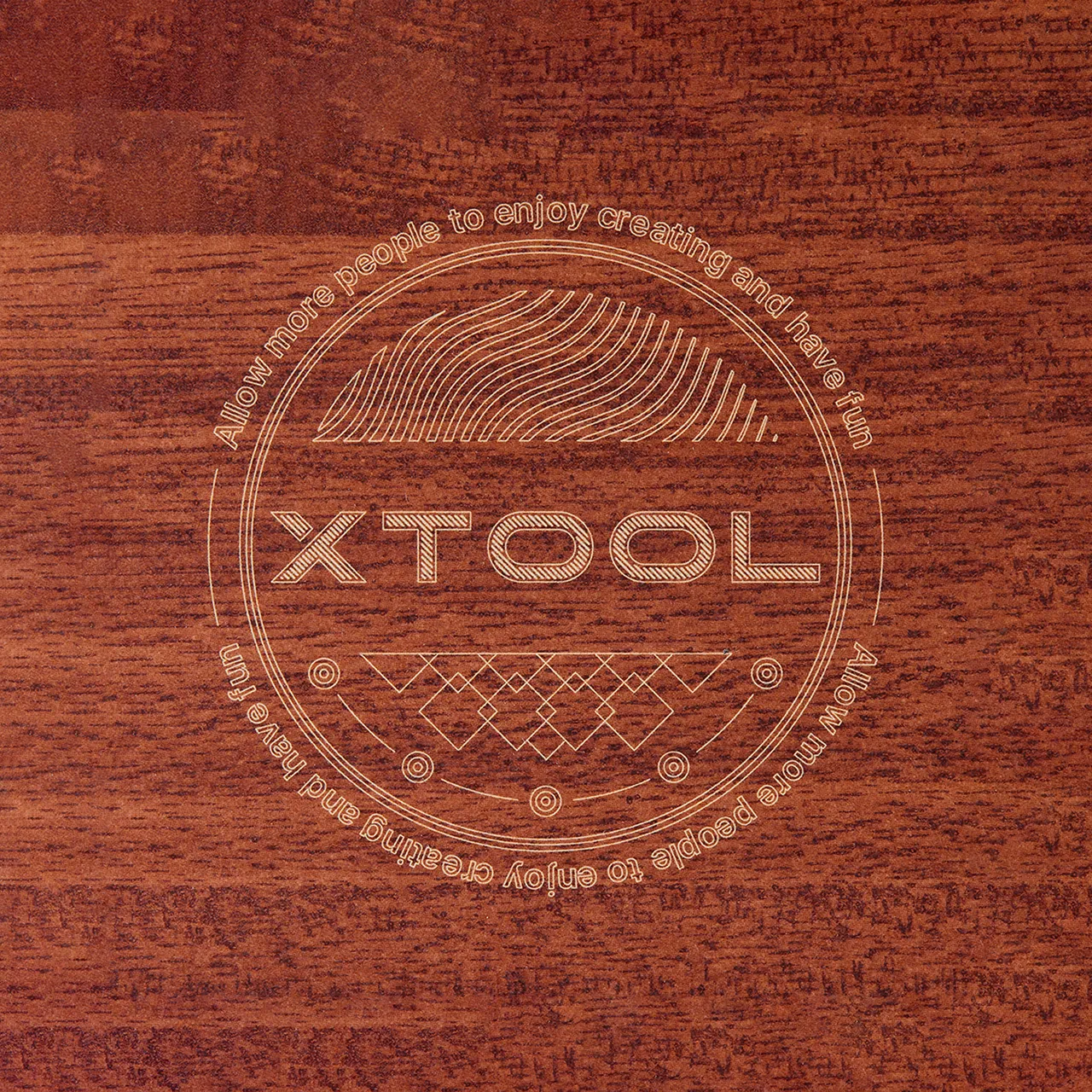 1/8"(3mm) Faux Rosewood MDF Board test grid