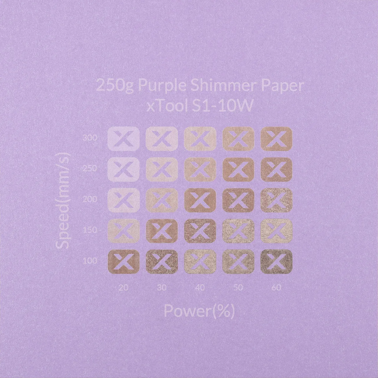 Purple Shimmer Paper-7oz(250g) test grid