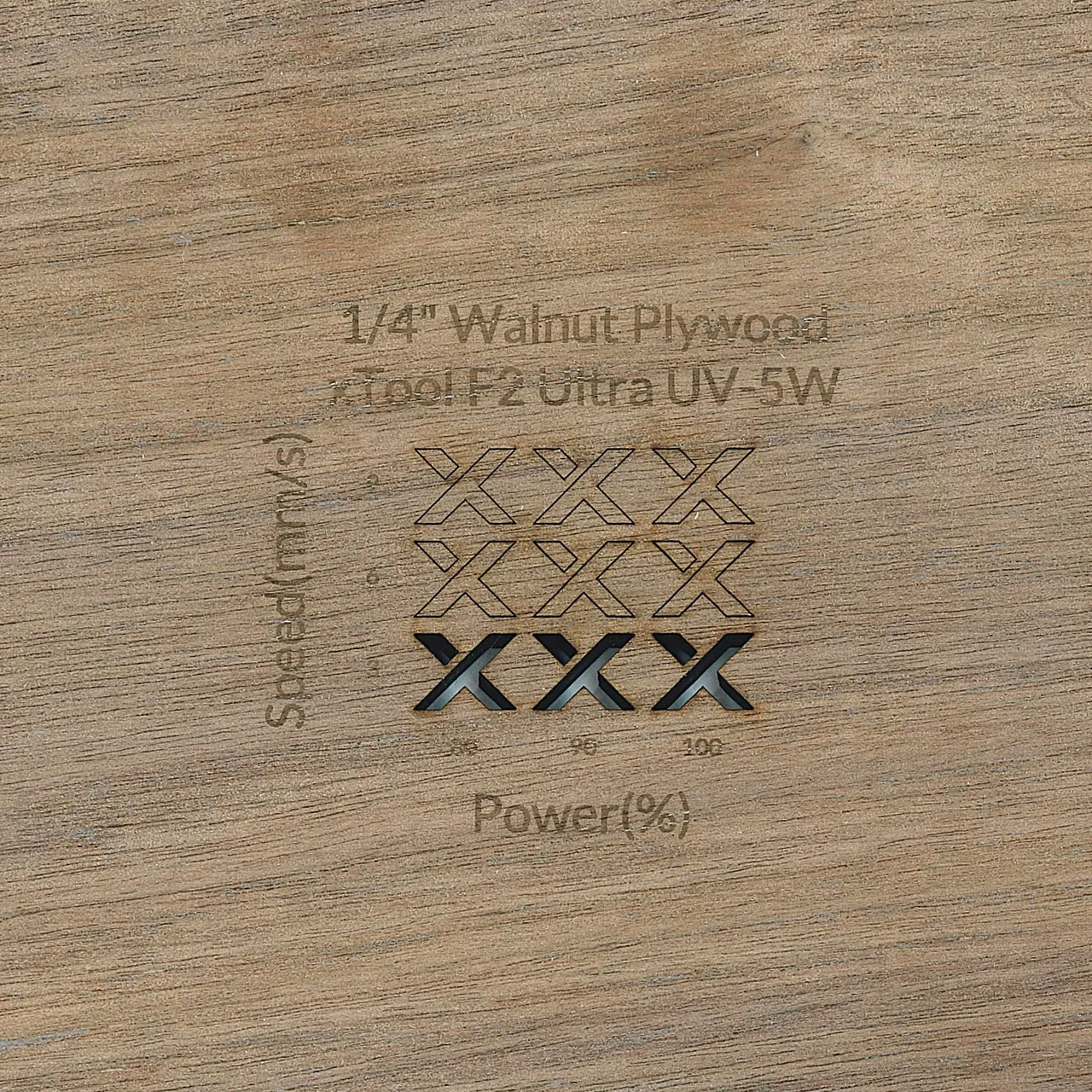 1/4"(6mm) Walnut Plywood test grid