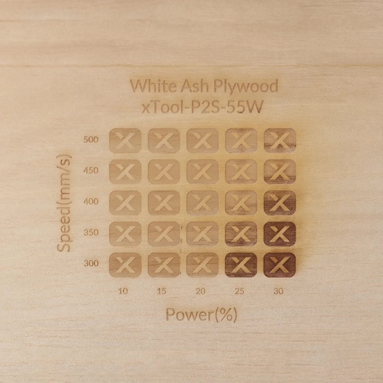 1/4"(6mm) White Ash Plywood test grid